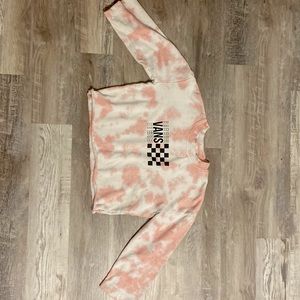 light pink Vans long sleeve crop top